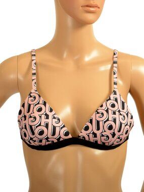 Hugo Boss Women's "TRIANGLE New Retro" Padded Swim Top Bra US S IT 40